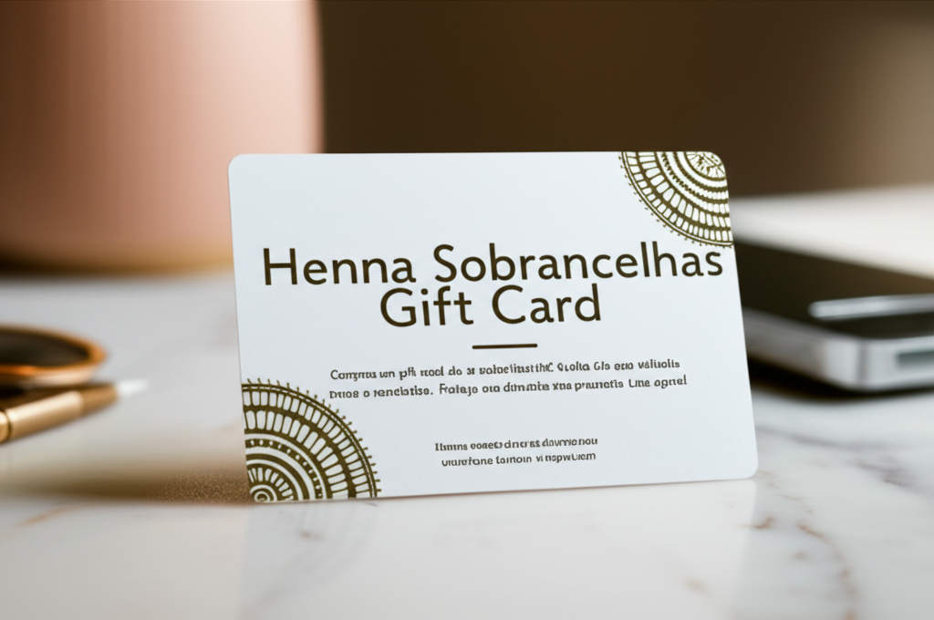 Henna Sobrancelhas Gift Card: Direitos e Regras Para Não Perder